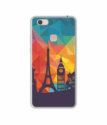 Amazon Brand - Solimo Designer Colored Paris UV Printed Soft Back Case Mobile Cover for Vivo Z10