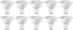 AmazonBasics LED GU5.3 MR16 Spotlight Bulb, 4.5W (Equivalent to 35W), Warm White- Pack of 10