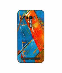 Amazon Brand - Solimo Designer Sky Blue and Orange Canvas 3D Printed Hard Back Case Mobile Cover for Asus Zenfone Selfie ZD551KL