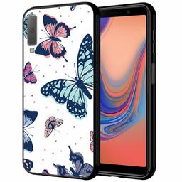 Amazon Brand - Solimo Designer Butterflies Printed Hard Back Case Mobile Cover for Samsung Galaxy A7 (2018) (D187)