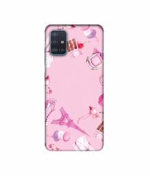 Amazon Brand - Solimo Designer Ladies Accessories 3D Printed Hard Back Case Mobile Cover for Samsung Galaxy A51