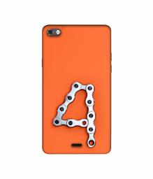 Amazon Brand - Solimo Designer Number Four 3D Printed Hard Back Case Mobile Cover for Micromax Canvas Sliver 5 Q450