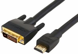 AmazonBasics HDMI to DVI Adapter Cable, Black, 25 feet, 1-Pack (Renewed)