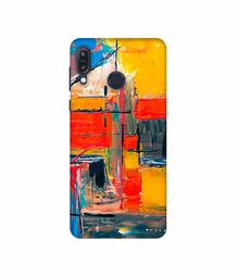 Amazon Brand - Solimo Designer Multicolor Squre Blocks 3D Printed Hard Back Case Mobile Cover for Asus Zenfone Max M1 ZB555KL