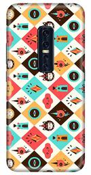 Amazon Brand - Solimo Designer Colorful Pattern 3D Printed Hard Back Case Mobile Cover for Vivo V17 Pro