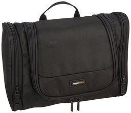 (Renewed) AmazonBasics Black Toiletry Bag (ZH1501159R1)