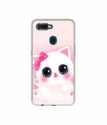 Amazon Brand - Solimo Designer Babby Kitty UV Printed Soft Back Case Mobile Cover for Oppo A7