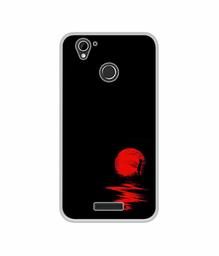 Amazon Brand - Solimo Designer Red Moon UV Printed Soft Back Case Mobile Cover for Lyf Water 7S