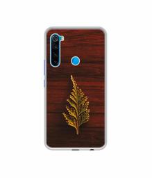 Amazon Brand - Solimo Designer Leaf on Wood UV Printed Soft Back Case Mobile Cover for Mi Redmi Note 8