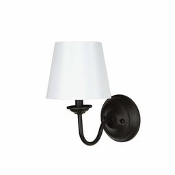 Amazon Brand – Ravenna Home Curved Arm Shaded Wall Sconce with LED Light Bulb, 11.75