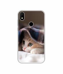 Amazon Brand - Solimo Designer Sleepy Kitten UV Printed Soft Back Case Mobile Cover for Micromax Canvas 2 Plus (2018)