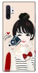 Amazon Brand - Solimo Designer Girl Design 3D Printed Hard Back Case Mobile Cover for Samsung Galaxy Note 10 Plus