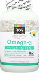 365 EVERYDAY VALUE Lemon Omega-3 Softgels, 180 CT