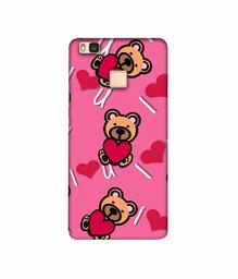 Amazon Brand - Solimo Designer Heart Holding Bear 3D Printed Hard Back Case Mobile Cover for Huawei P9 lite