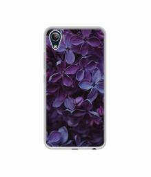 Amazon Brand - Solimo Designer Purple Flowers UV Printed Soft Back Case Mobile Cover for Vivo Y91i