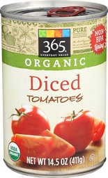 365 Everyday Value, Organic Diced Tomatoes, 14.5 oz