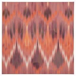 Amazon Brand – Stone & Beam Modern Coral Ikat-Inspired Print Wall Art on Canvas, 24