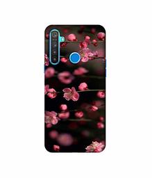 Amazon Brand - Solimo Designer Pink Flowers 3D Printed Hard Back Case Mobile Cover for Realme 5 / Realme 5s / Realme 5i