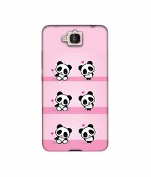 Amazon Brand - Solimo Designer Panda Pattern UV Printed Soft Back Case Mobile Cover for Honor Holly 2 Plus