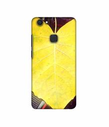 Amazon Brand - Solimo Designer Yellow Leaf 3D Printed Hard Back Case Mobile Cover for Vivo V7 Plus