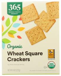 365 Everyday Value, Organic Wheat Square Crackers, 12 oz