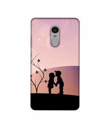 Amazon Brand - Solimo Designer Kiss-ing Couple 3D Printed Hard Back Case Mobile Cover for Xiaomi Redmi Note 4