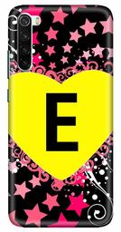 Amazon Brand - Solimo Designer Heart Pattern Alphabet-E 3D Printed Hard Back Case Mobile Cover for Xiaomi Redmi Note 8