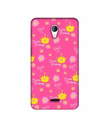 Amazon Brand - Solimo Designer Little Princess Pattern 3D Printed Hard Back Case Mobile Cover for Micromax Canvas Unite 2 A106