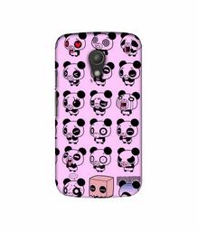 Amazon Brand - Solimo Designer Panda Experation 3D Printed Hard Back Case Mobile Cover for Motorola Moto G 2nd Generation