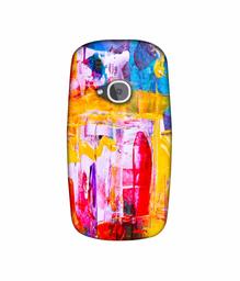 Amazon Brand - Solimo Designer Multicolor Canvas Paint 3D Printed Hard Back Case Mobile Cover for Nokia 3310