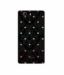 Amazon Brand - Solimo Designer Heart Texture 3D Printed Hard Back Case Mobile Cover for Micromax Canvas Nitro 2 E311