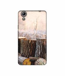 Amazon Brand - Solimo Designer Wood logs 3D Printed Hard Back Case Mobile Cover for Micromax Canvas Selfie 2 Q340