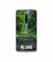 Amazon Brand - Solimo Designer Alone UV Printed Soft Back Case Mobile Cover for OnePlus 7 Pro