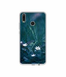 Amazon Brand - Solimo Designer White Flower UV Printed Soft Back Case Mobile Cover for Huawei Y9 (2019)