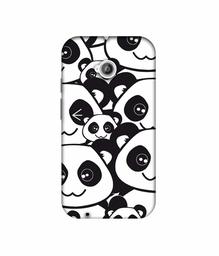 Amazon Brand - Solimo Designer Panda Texture 3D Printed Hard Back Case Mobile Cover for Motorola Moto E 2nd Generation