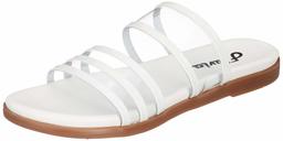 Flavia Women's White Fashion Slippers-6 UK (38 EU) (7 US) (FL141/WHT)