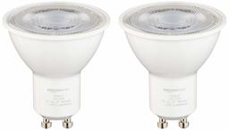 AmazonBasics - Lampadina a LED GU10 per faretto, 3 W (equivalente a 35 W), bianco caldo, confezione da 16