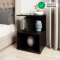 Amazon Brand - Solimo Uno Engineered Wood Bedside Table (Wenge Finish)