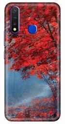 Amazon Brand - Solimo Designer Red Maple 3D Printed Hard Back Case Mobile Cover for Vivo Y19 / Vivo U20