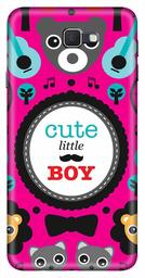 Amazon Brand - Solimo Designer Cute Little Boy Pink Pattern 3D Printed Hard Back Case Mobile Cover for Samsung Galaxy J7 Prime