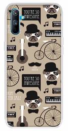 Amazon Brand - Solimo Designer Multicolor Bicycle Grey Pattern Design Printed Soft Back Case Mobile Cover for Realme C3