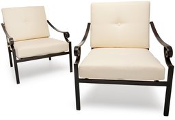 Strathwood Falkner Lounge Deep Seat Arm Chair, Set of 2