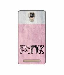 Amazon Brand - Solimo Designer Pink 3D Printed Hard Back Case Mobile Cover for Gionee Marathon M5 Plus