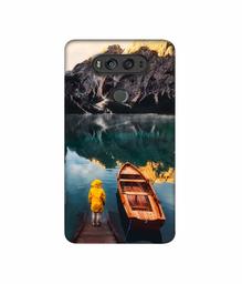 Amazon Brand - Solimo Designer Lake View 3D Printed Hard Back Case Mobile Cover for LG V20