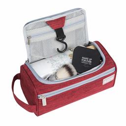 Eono by Amazon - Trousse de Toilette de Voyage à Suspendre pour Hommes et Femmes, Organisateuer de Toilette Sac de Toilette étanche Kit de Rasage Cosmétique Organisateur, Bourgogne