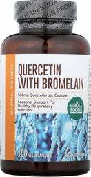 Whole Foods Market, Quercetin with Bromelain, 100 ct