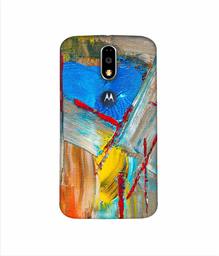 Amazon Brand - Solimo Designer Randam Multicolor Mash 3D Printed Hard Back Case Mobile Cover for Motorola Moto G4 Plus (with Logo Cut)