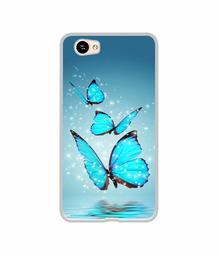 Amazon Brand - Solimo Designer Flying Butterflies UV Printed Soft Back Case Mobile Cover for Itel A21