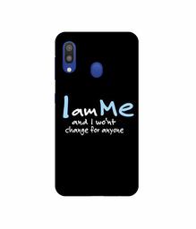 Amazon Brand - Solimo Designer Quotes 3D Printed Hard Back Case Mobile Cover for Samsung Galaxy M20