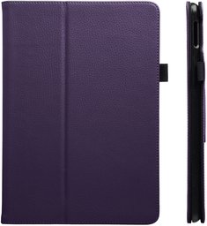 AmazonBasics iPad 2017 PU Leather Case Auto Wake/Sleep Cover, Purple, 9.7